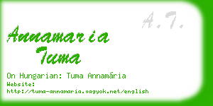 annamaria tuma business card